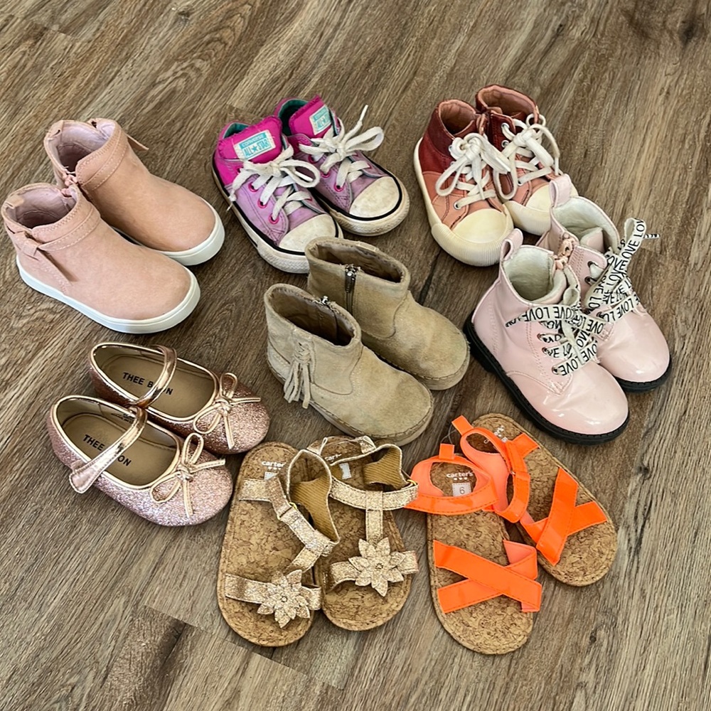 Toddler girl size 6 bulk shoe lot